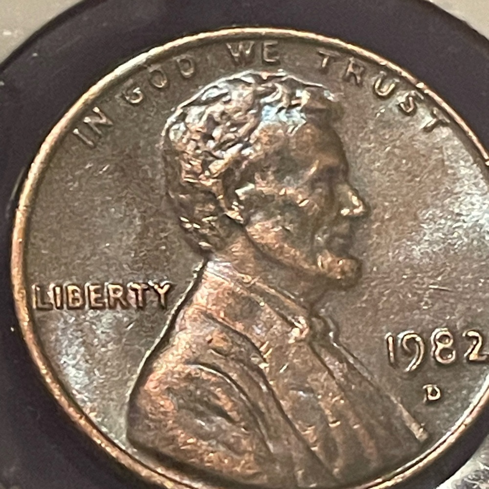 1982 D copper Lincoln Penny